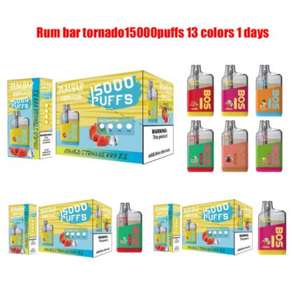 High-Quality European  Puff Rum Bar 15000 Puffs 13Flavor Disposables High