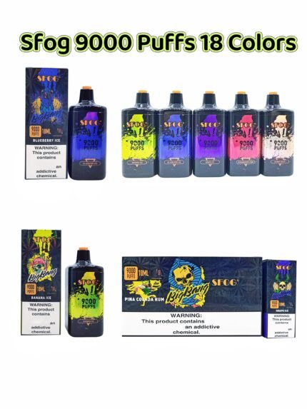 High-Quality SFOG 9000 Puffs Vape- 100PS