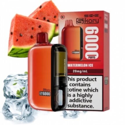 New Original SIKARY S6000 6000 Puffs Disposable Vaporizer -10PS