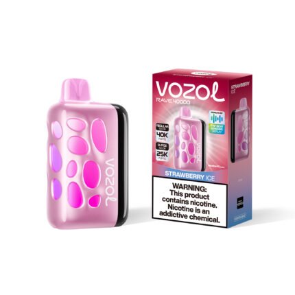 Compact Portable Vozol Rave 40K Up To 40,000 Puffs mAh Battery-50PS