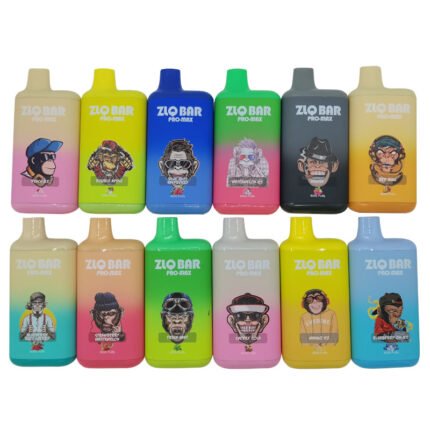 Colorful GIGA VAPE Disposable Vape Pen  Original ZLQ BAR Pro 8000 Puffs 18 Flavors-50PCS