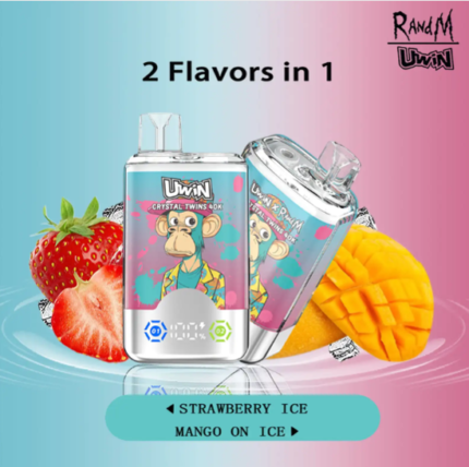 Twins Dual Flavor Vape 40000 Puffs Premium Metallic Acrylic Disposable Vape-100PS