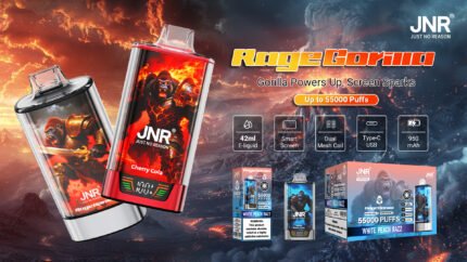 Rage Grilla 55000 Puffs Disposable Vape 42ml 950mAh Dual Mesh Coil Adjustable Airflow LED Display Type‑C Rechargeable -30PS