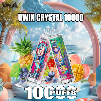 Uwin Crystal 10000 Puffs Disposable Vape Pen, Long Lasting Crystal E Cigarette Smooth Fruit Flavors Rechargeable Disposable Vapes for Adults -30P