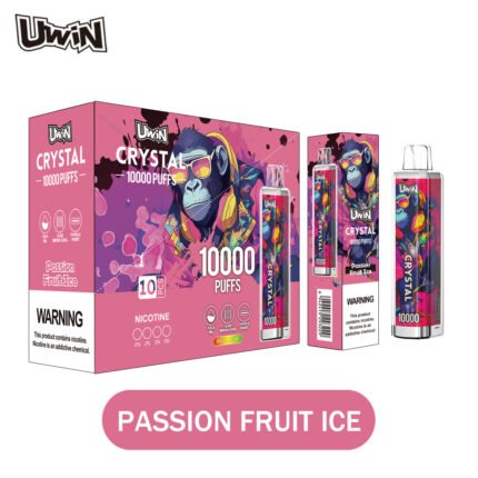 Hottest Uwin Crystal 10000 Puffs Rechargeable Disposable Vape 18ml Mesh Coil Type-C RGB Light Fruit Flavors -500P