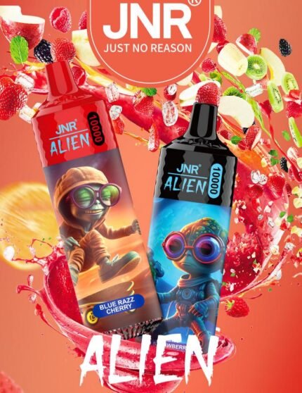 JNR ALIEN 10000 Disposable Vaporizer20ml E-Liquid Container 850mAh Rechargeable Battery10000 Puffs Adjustable 500P
