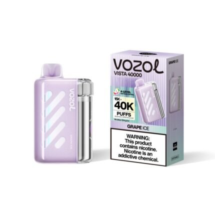 40000 Puffs Original Vozol Vista Rechargeable Disposable E-Cigarette Big Battery Vape Multiple Fruit Flavors Wholesale Supply 50P