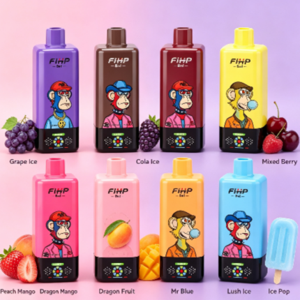 FIHP 8in1 200k Dispo 8 Fruit Flavors & Mesh Coil for Up to 200k Puffs -500PS